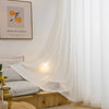 White Tulle Window Curtain