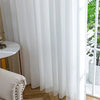 White Tulle Window Curtain